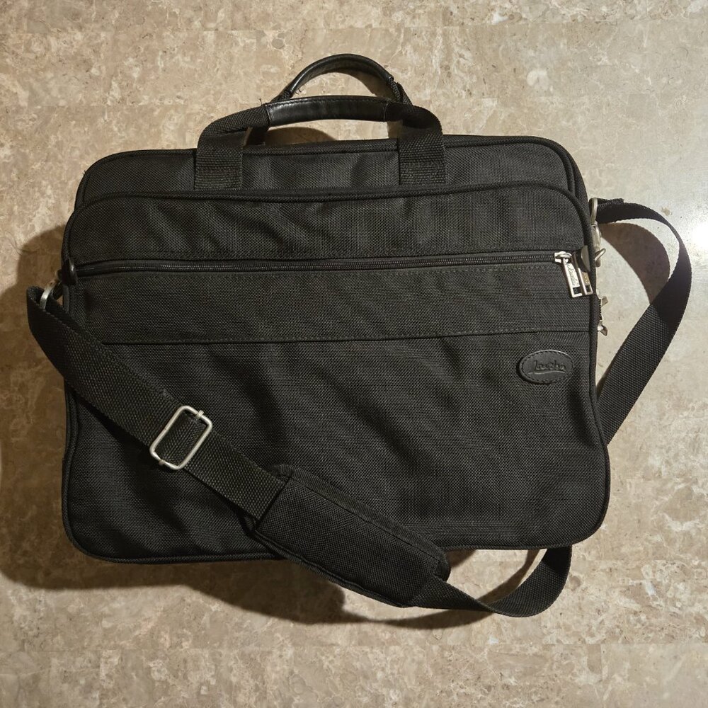 Jourdan Black Briefcase Messenger Laptop Case Bag